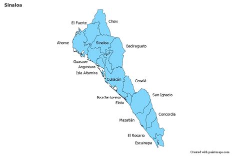 Badiraguato Sinaloa Map