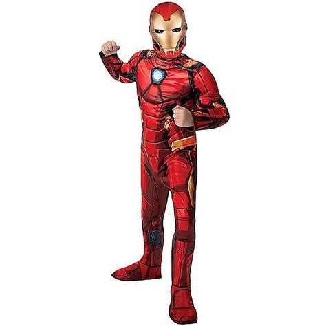 Kids MARVEL Boy's Deluxe Iron Man Halloween Costume - Walmart.com