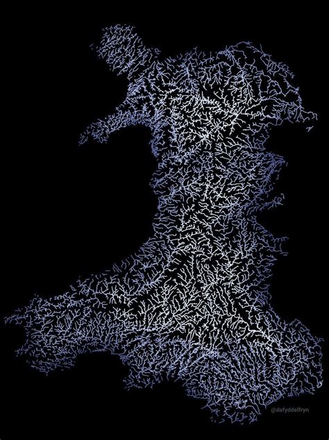 A map of the rivers of Wales | Wales map, Welsh castles, Wales