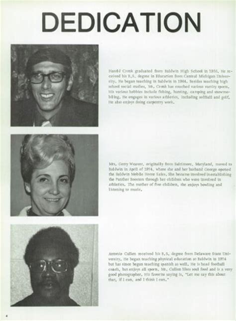 Explore 1976 Baldwin High School Yearbook, Baldwin MI - Classmates