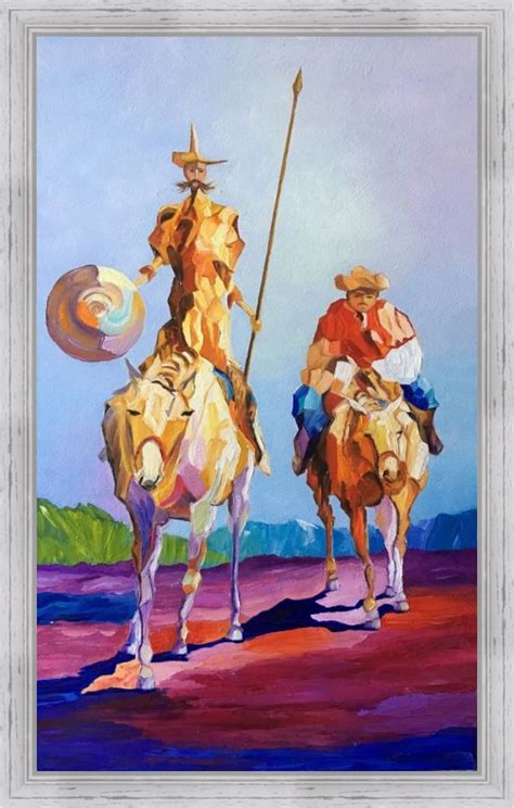 Don Quixote painting Оil painting Оriginal painting Art for | Etsy