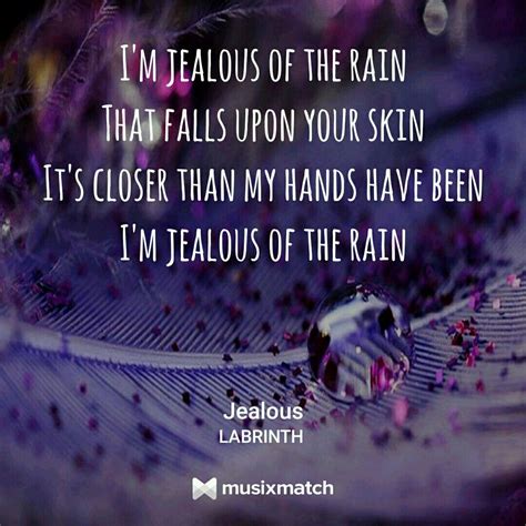 a purple background with the words, i'm tealous of the rain that falls upon your skin it's ...