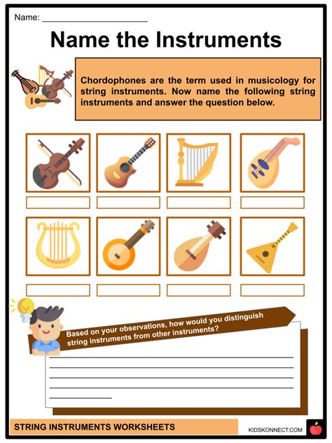 String Instruments Worksheets | Classification, History, Examples