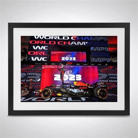 Max Verstappen 2023 'Three-Time World Champion' Print - Qatar GP