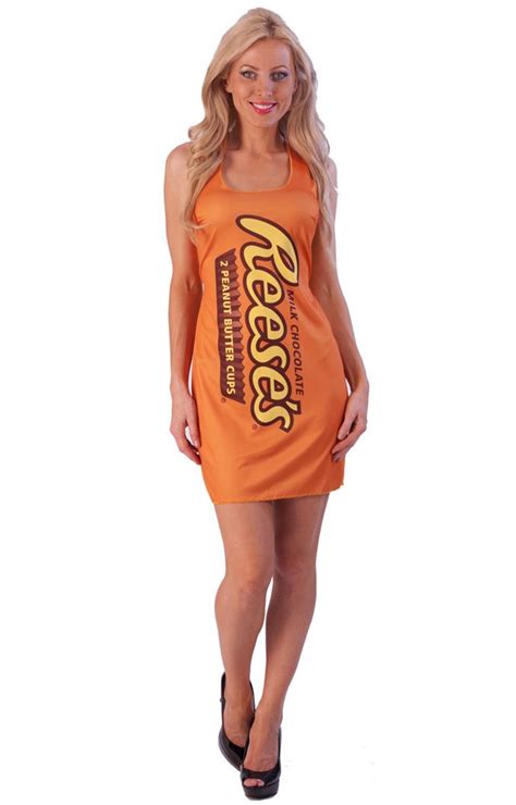 Reese's Peanut Butter Cups Costume Adult Tank Dress - ToyHo.com