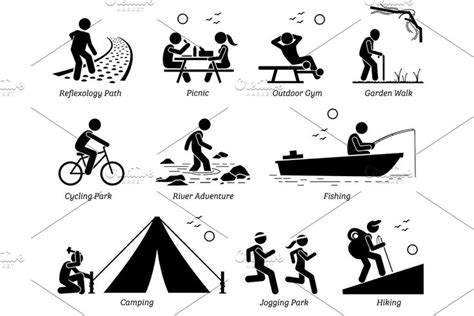 Family Outdoor Recreational Activity | Pictogram, Outdoor recreation ...