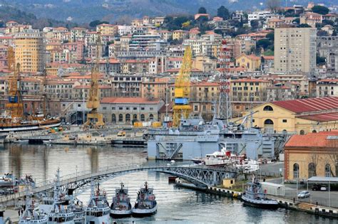 La Spezia - tourist sights on the map