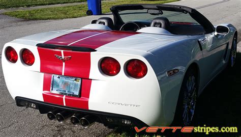 C6 Corvette GM Full Length Dual Racing Stripe - All C6's - VetteStripes.com