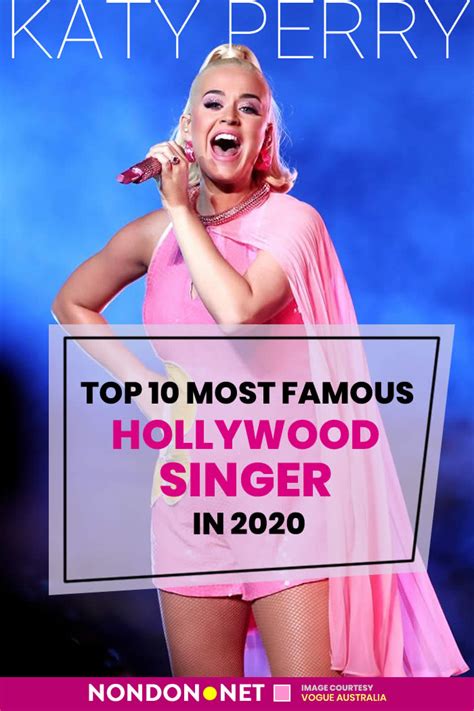 Top 10 Most famous Hollywood Singer in 2020