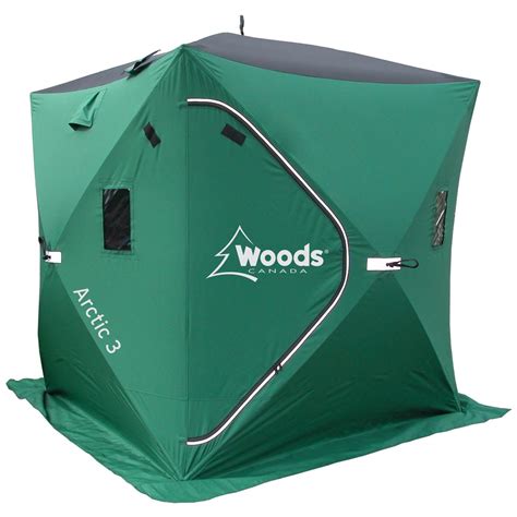 Woods® Arctic 3 Ice Shelter - 202431, Ice Fishing Shelters & Sleds at ...