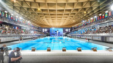 MAD Architects unveils design for 2024 Paris Olympics' Aquatic Center | News | Archinect