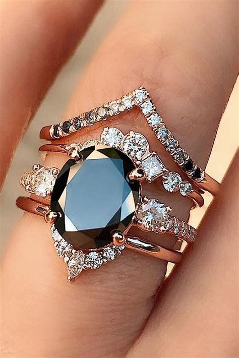 24 Unique Black Diamond Engagement Rings | Unique black diamond ...