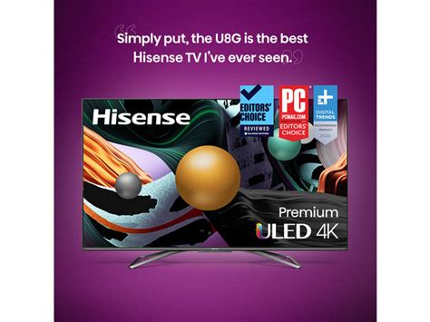 Hisense 65U8G 65 inch U8G 4K ULED Android Smart TV | StackSocial