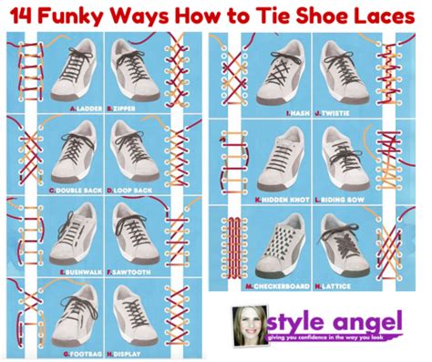 14 Funky Ways How to Tie Shoe Laces - Style Angel