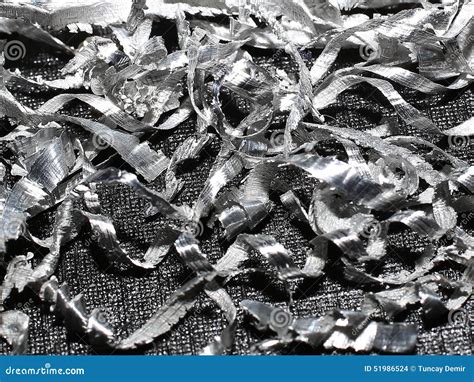 Metal shavings stock photo. Image of silver, filing, metalwork - 51986524