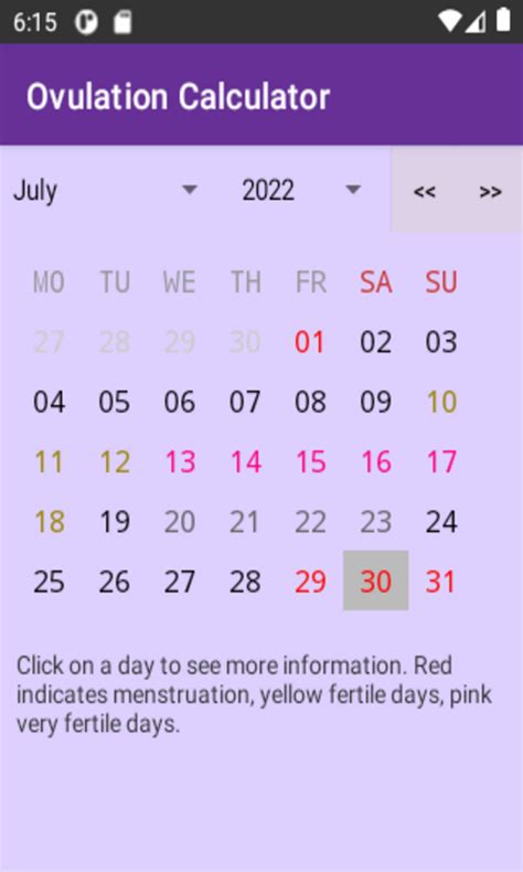 Ovulation Calculator - App on Amazon Appstore