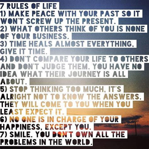 The 7 Rules of Life