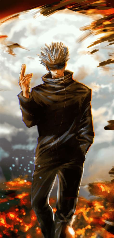 1080x2248 Resolution Satoru Gojo Jujutsu Kaisen Art 1080x2248 Resolution Wallpaper - Wallpapers Den