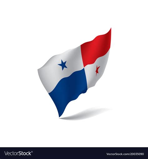 Panama flag Royalty Free Vector Image - VectorStock