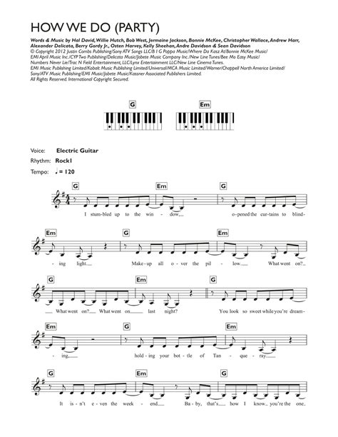 How We Do (Party) Sheet Music | Rita Ora | Piano Chords/Lyrics