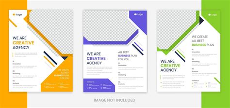 Abstract Corporate flyer design template set, Editable business flyer, leaflet, pamphlet layout ...