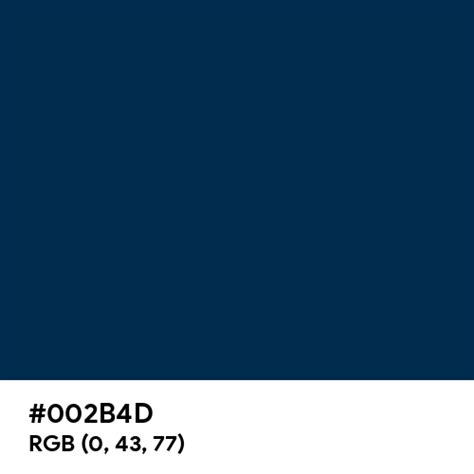 Dark Ocean Blue color hex code is #002B4D