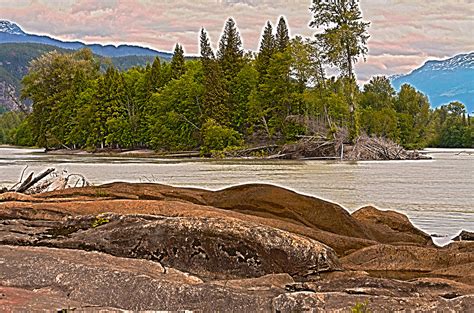 Skeena River HDR | Under the Old Skeena Bridge at Terrace, B… | Flickr