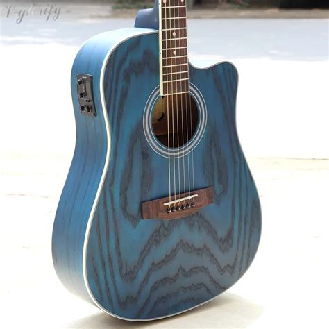 full manchurian ash wood electric acoustic guitar 41inch free accessories-in Guitar from Sports ...