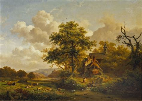 Flemish landscape painting of XIXth century : Fredrik Marinus Kruseman (1816-1882) | Painting ...