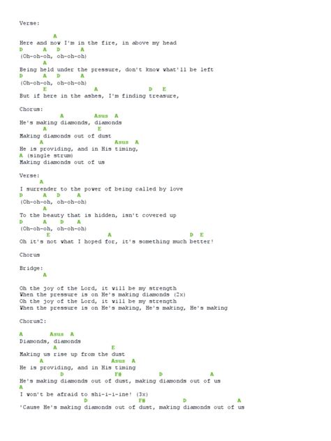 DIAMONDS by Hawk Nelson (Lyrics & Chords) | PDF | Song Structure ...