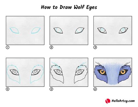 How to Draw Wolf Eyes - HelloArtsy