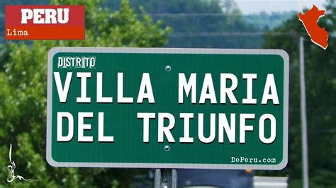 Mapa del distrito de Villa Maria del Triunfo, provincia de Lima, región ...