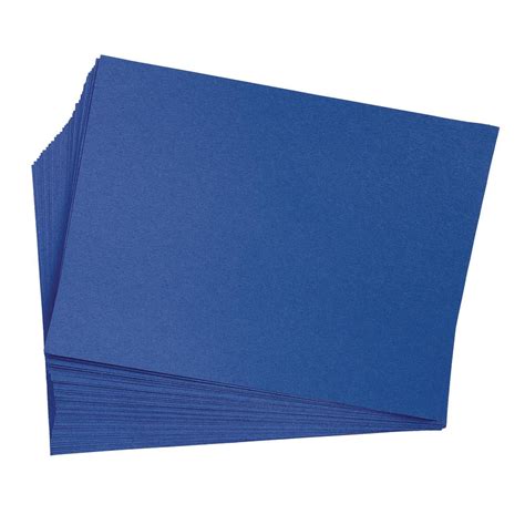 Dark Blue 9" x 12" Heavyweight Construction Paper Pack - 50 Sheets - Walmart.com