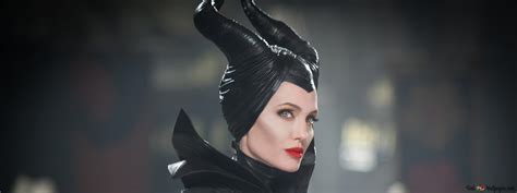 Angelina Jolie as Maleficent 2K wallpaper download