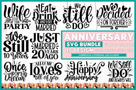 Anniversary SVG Bundle | Graphics ~ Creative Market