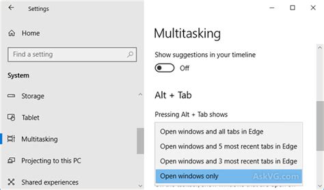 Tip Disable And Remove Microsoft Edge Tabs Showing In Alt Tab Screen ...