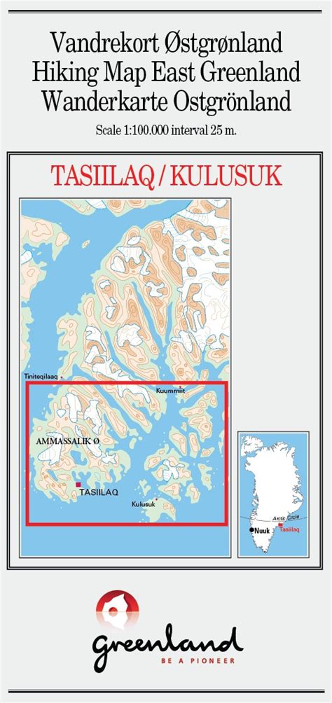 N° 6 - Tasiilaq/Kulusuk – East Greenland - Hiking Map – 1 :100 000