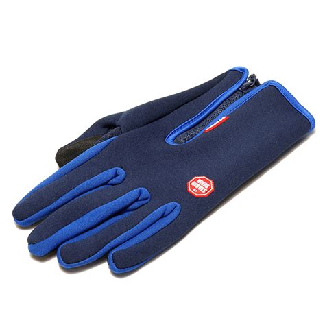 Mens Unisex Warm Touch Screen Fleece Gloves No-Slip Cycling Outdoor Windproof Ski Gloves ...