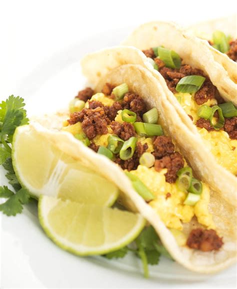 Chorizo and Egg Breakfast Tacos - The Lemon Bowl®