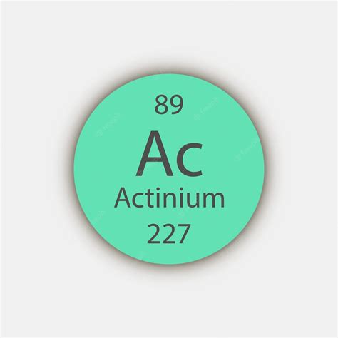 Premium Vector | Actinium symbol chemical element of the periodic table ...