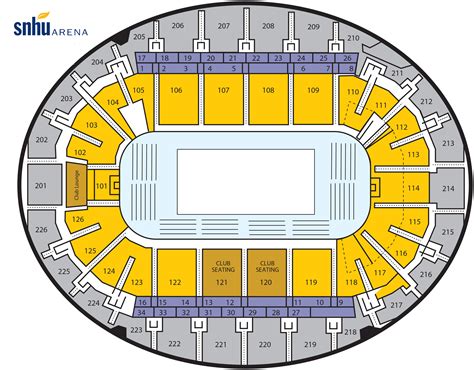 Snhu Arena Seating Chart With Seat Numbers | Elcho Table