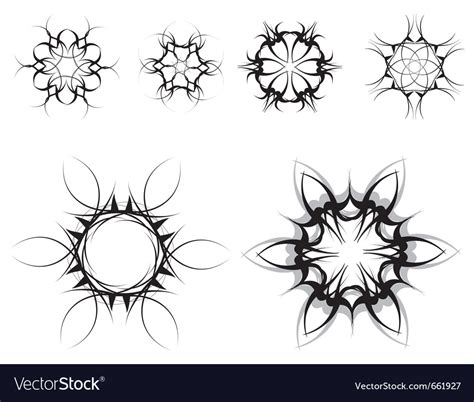 Gothic style symbols Royalty Free Vector Image