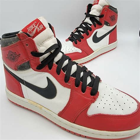 Vintage Original Air Jordan 1 1985 Chicago Sneakers 9.5 Wearable Excellent | eBay