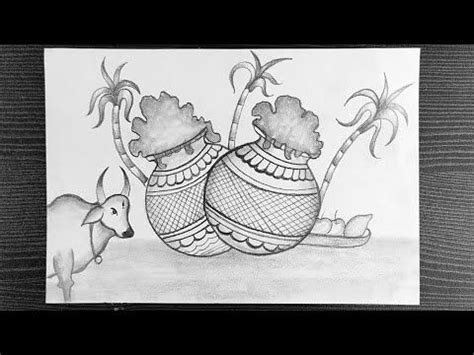 Pin on pongal drawing