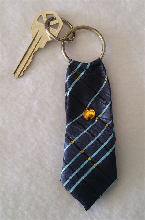 Memory Key Chain Made From Men's Ties | Etsy