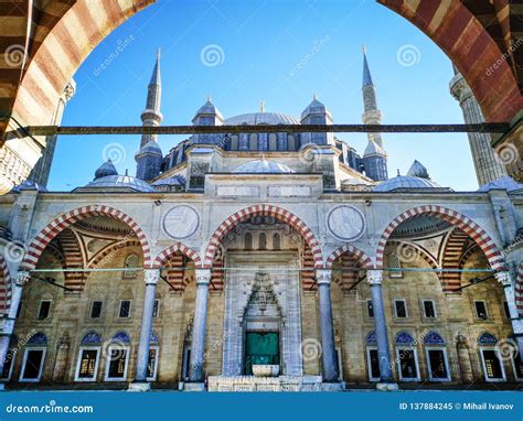 Selimiye Mosque in Edirne, Turkey. Stock Image - Image of islamic, imperial: 137884245