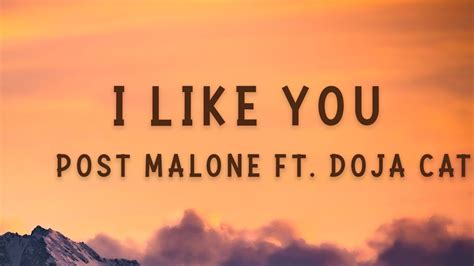 Post Malone - I Like You (Lyrics) ft. Doja Cat - YouTube