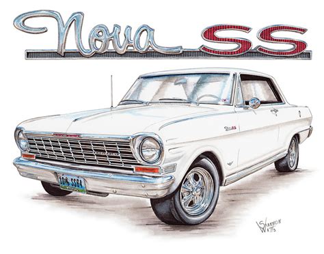 64 Chevy Nova Print | Shannon Watts Art & Design