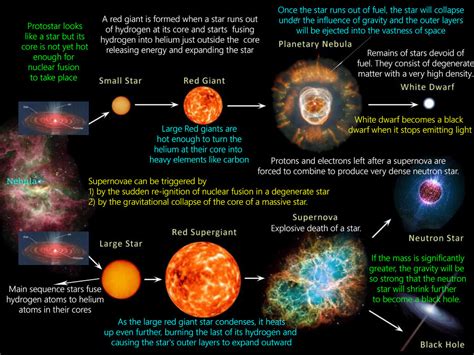 Evolution Of Stars Diagram Infographic Cycles Dailyinfograph