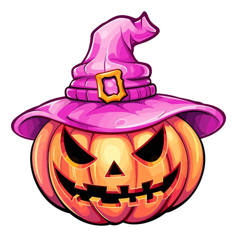 Halloween Pink Pumpkin Clipart, Monster Pink Pumpkin Jack O Lantern Illustration. 26721565 PNG